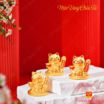 Mèo vàng chiêu tài (mã MV 132)